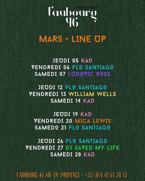 Restaurant festif sur Aix-en-Provence avec bar a cocktail et dj set • le Faubourg 46