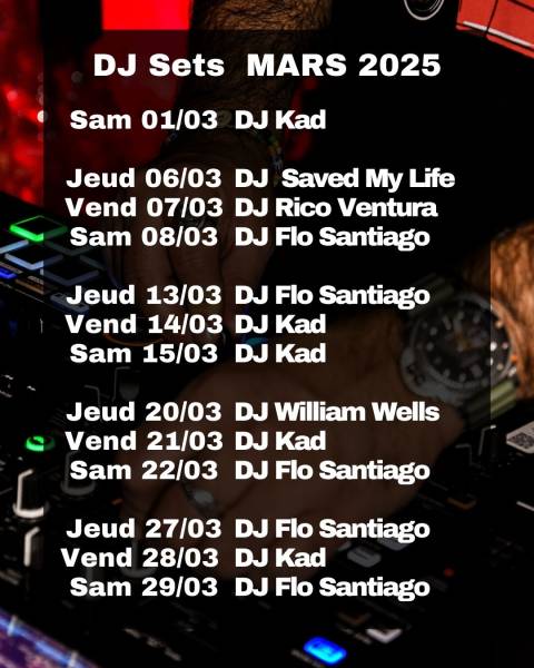 Programmation DJ Set du mois au restaurant Faubourg 46 sur Aix-en-Provence